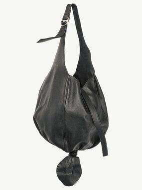 J.W. Anderson AW17 Black Leather Knot Hobo